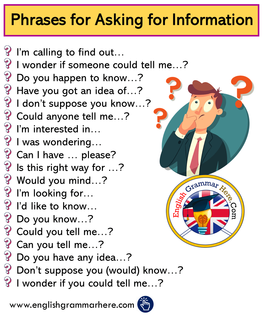 Phrases for Asking for Information