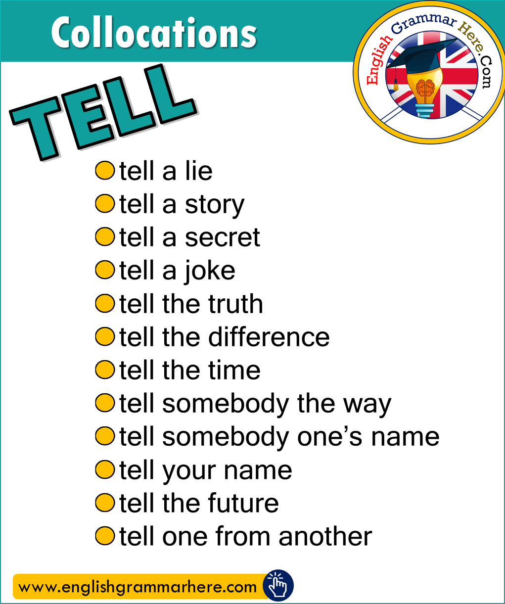 Collocations with TELL in English